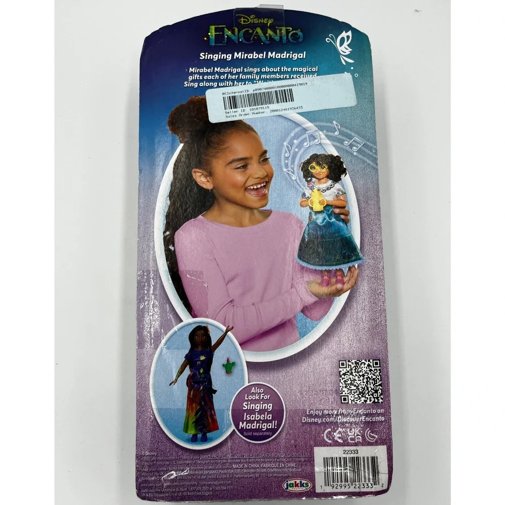 Disney Jakks Pacific Singing Mirabel Madrigal Doll Encanto Teal Floral